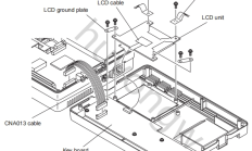 日本光电ECG-9620心电图机移除按键板和液晶显示屏