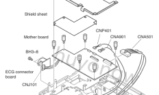 日本光电TEC-5521C除颤仪移除主板
