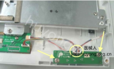 迈瑞T5监护仪拆卸电源开关按键板