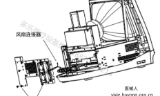 迈瑞DP-6600超声仪拆卸机柜后盖